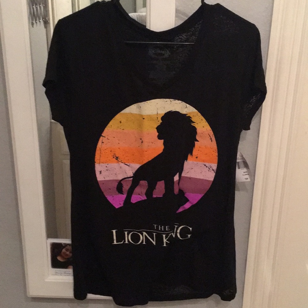 Disney The Lion King Black Low Cut Tee